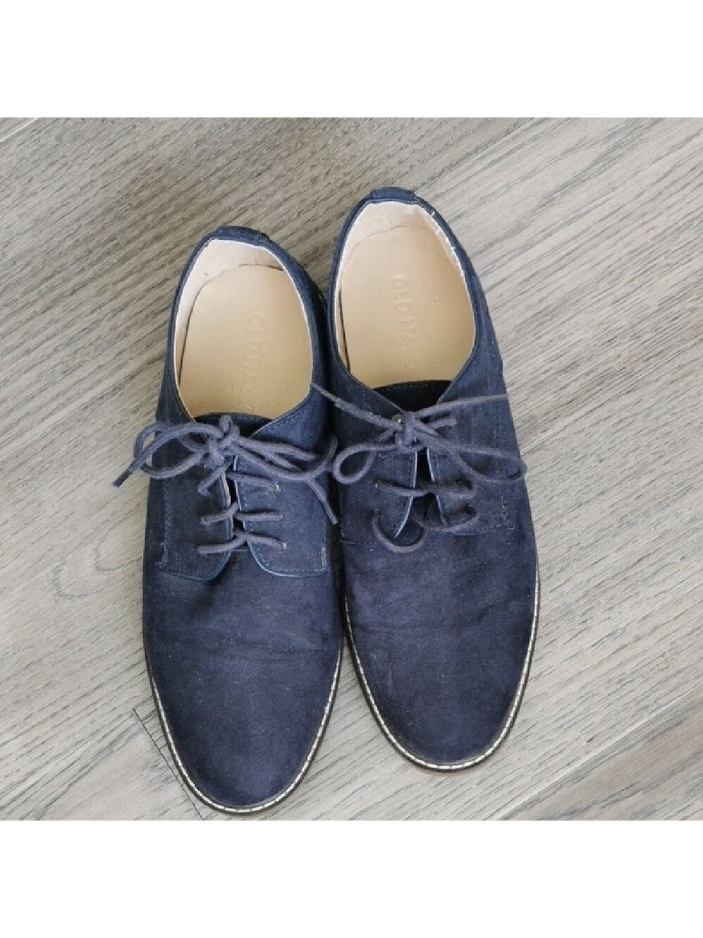 Mens Old Navy Blue suede  oxford style lace up shoes 💙 Size 8.